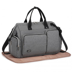 EQ2036 - Kono Multi-Compartment Maternity Bag - Grey