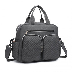 EQ2248 - Kono Durable And Functional Changing Tote Bag - Dark Grey