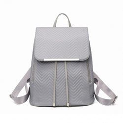 LH2358 - Miss Lulu Lightweight And Elegant Daily Backpack - Grey