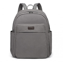 EB2234 - Kono Canvas Lightweight Casual School Backpack - Grey